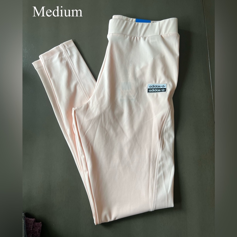 Adidas light pink leggings